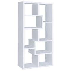 Best Furniture Outlet - Coaster - Theo 71-inch 6-shelf Bookshelf White - 800136