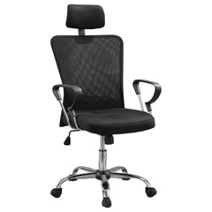 Best Furniture Outlet - Coaster - Stark Upholstered Adjustable Mesh Office Desk Chair Black - 800206