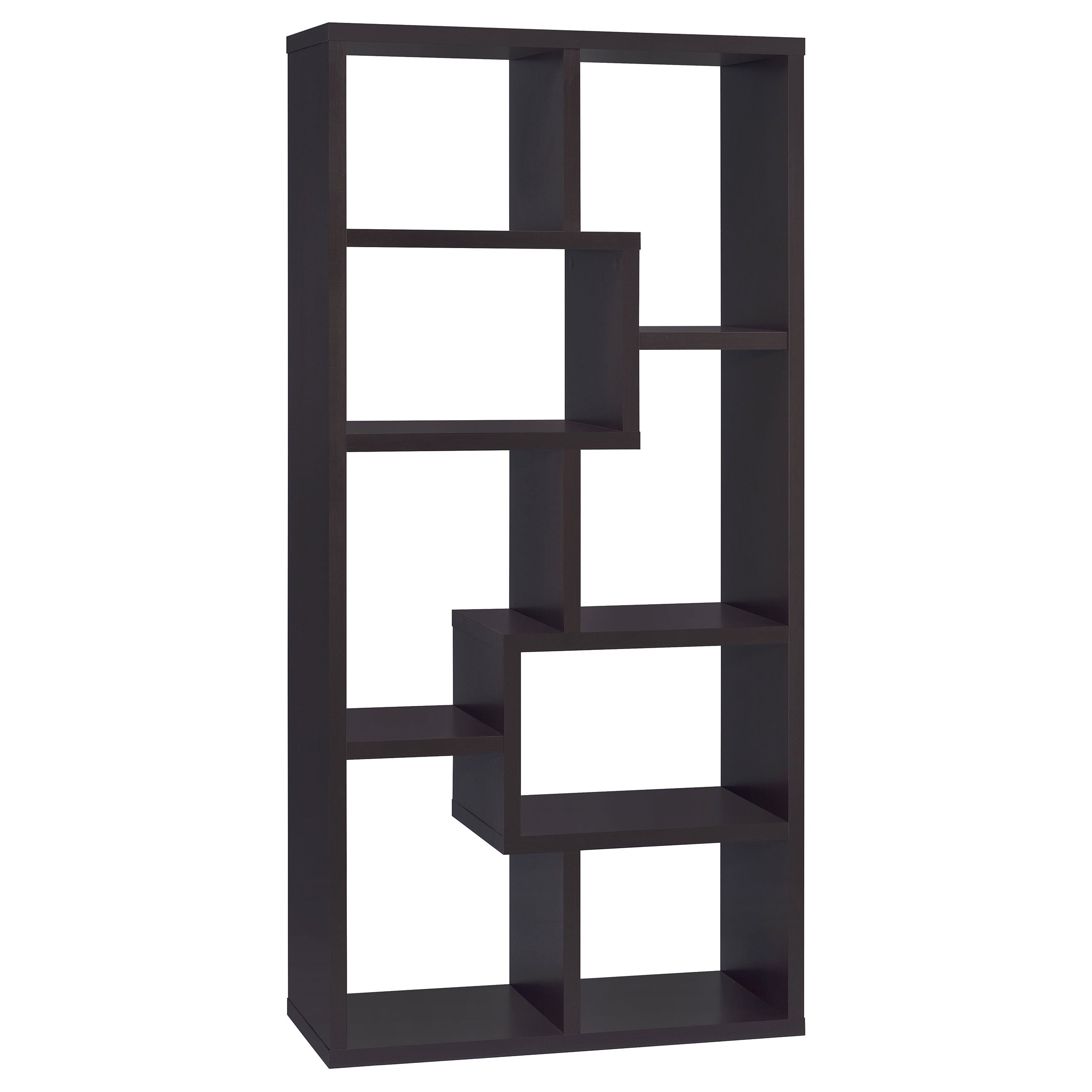 Best Furniture Outlet - Coaster - Theo 71-inch 6-shelf Bookshelf Cappuccino - 800264