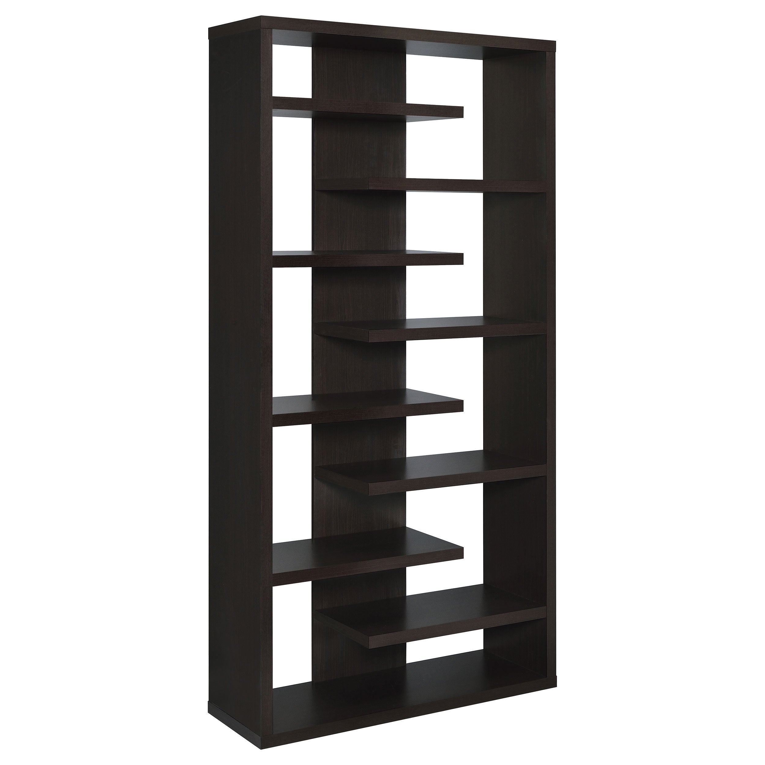 Best Furniture Outlet - Coaster - Altmark 71-inch 8-shelf Open Bookcase Cappuccino - 800265