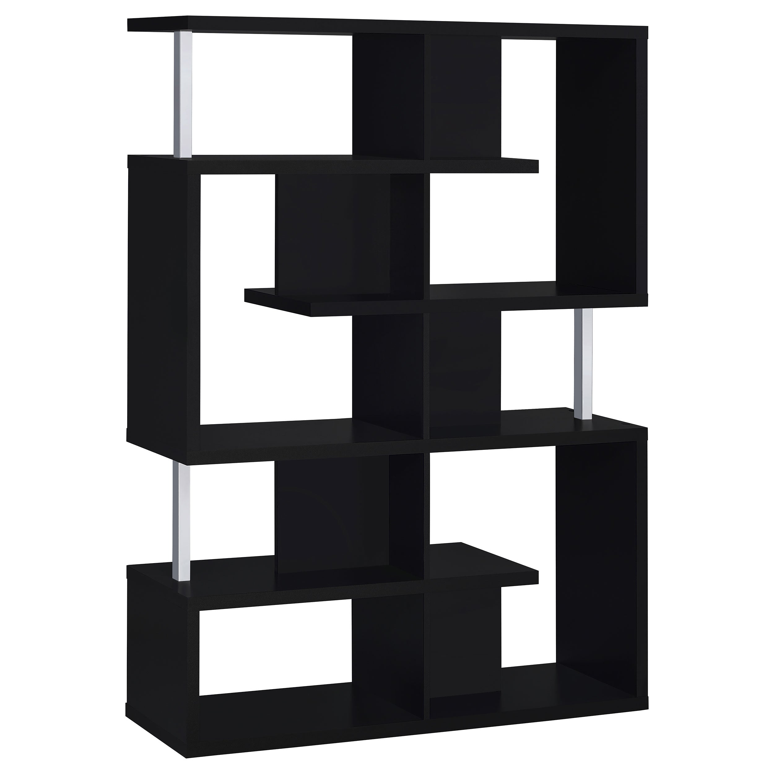 Best Furniture Outlet - Coaster - Hoover 63-inch 5-shelf Bookshelf Black - 800309