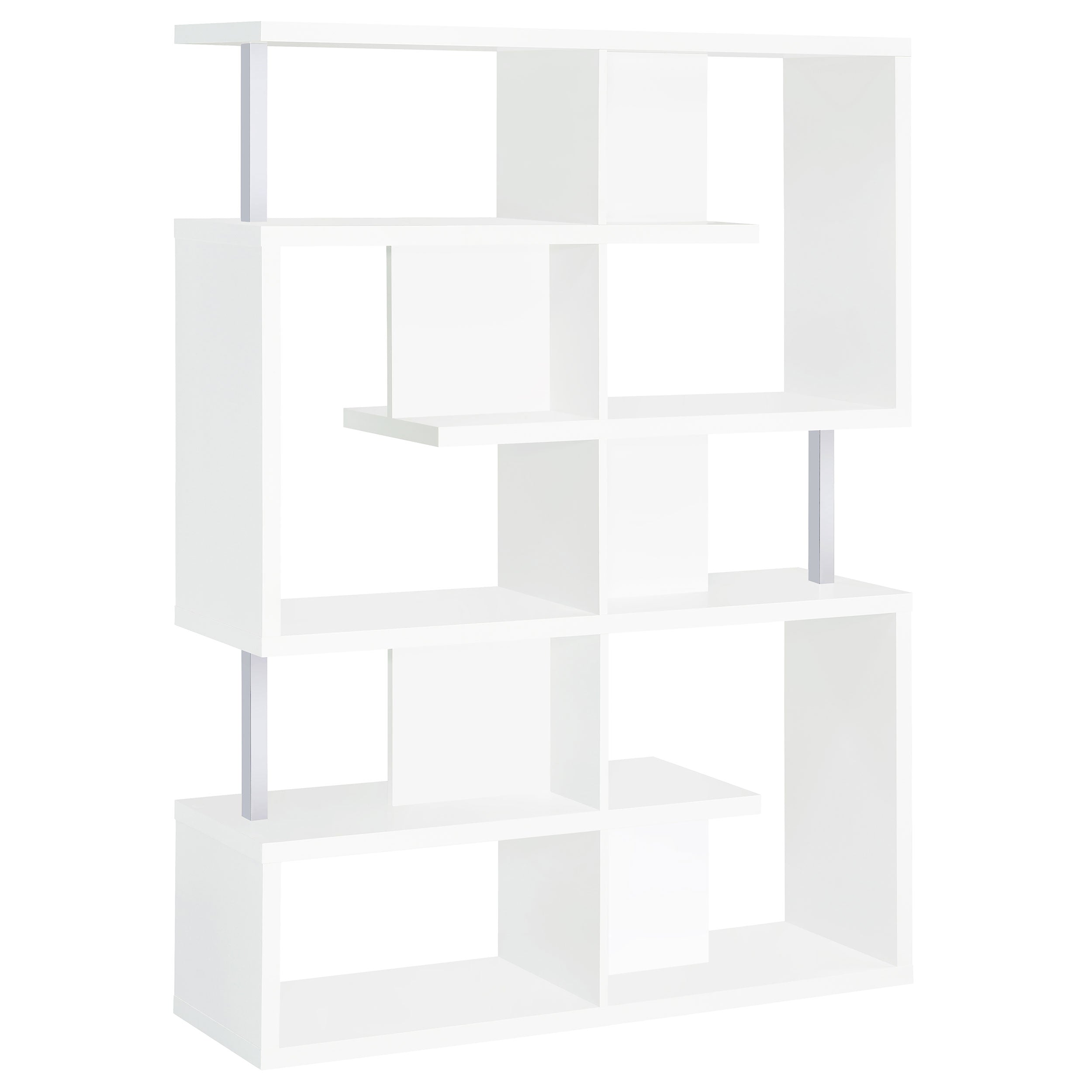 Best Furniture Outlet - Coaster - Hoover 63-inch 5-shelf Bookshelf White - 800310