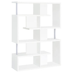 Best Furniture Outlet - Coaster - Hoover 63-inch 5-shelf Bookshelf White - 800310