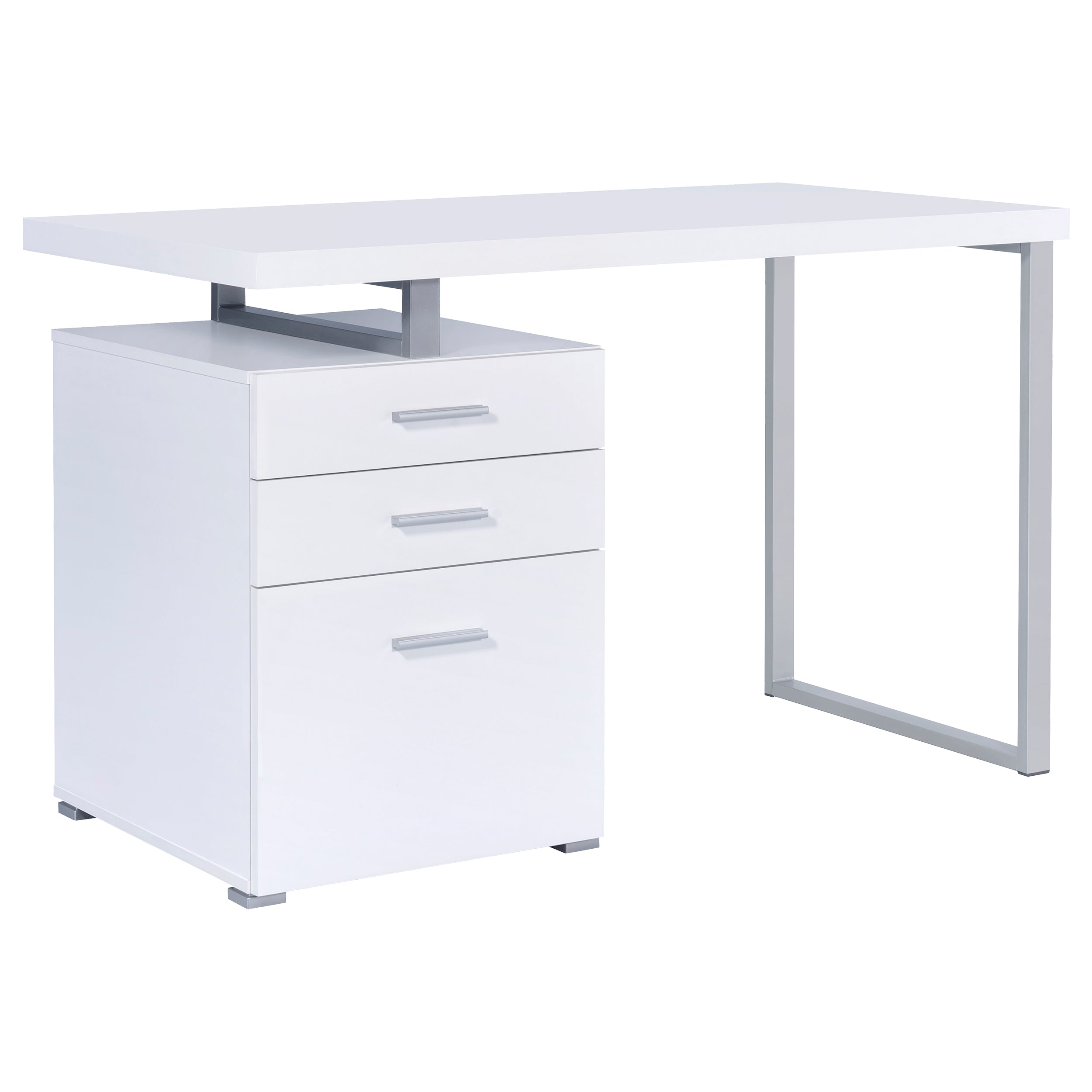 Best Furniture Outlet - Coaster - Brennan 47-inch 3-drawer Office Computer Desk White - 800325