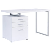 Best Furniture Outlet - Coaster - Brennan 47-inch 3-drawer Office Computer Desk White - 800325