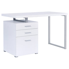 Best Furniture Outlet - Coaster - Brennan 47-inch 3-drawer Office Computer Desk White - 800325