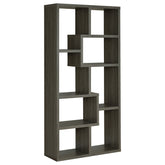 Best Furniture Outlet - Coaster - Theo 71-inch 6-shelf Bookshelf Weathered Grey - 800510