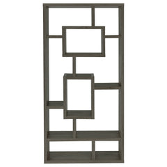Corey 71-inch 8-shelf Bookshelf Weathered Grey