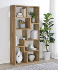 Theo 71-inch 6-shelf Bookshelf Mango