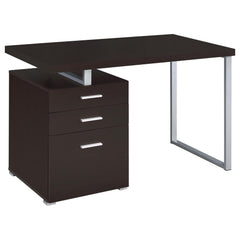 Best Furniture Outlet - Coaster - Brennan 47-inch 3-drawer Office Computer Desk Cappuccino - 800519