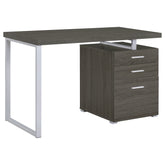 Best Furniture Outlet - Coaster - Brennan 47-inch 3-drawer Office Computer Desk Weathered Grey - 800520