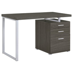 Best Furniture Outlet - Coaster - Brennan 47-inch 3-drawer Office Computer Desk Weathered Grey - 800520