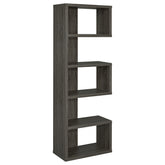 Best Furniture Outlet - Coaster - Joey 71-inch 5-shelf Bookshelf Weathered Grey - 800552