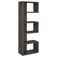 Best Furniture Outlet - Coaster - Joey 71-inch 5-shelf Bookshelf Weathered Grey - 800552