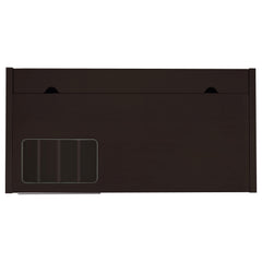 Halston 47-inch 2-drawer Office Desk with Cabinet Cappuccino