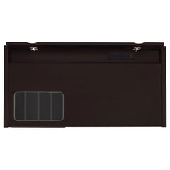 Halston 47-inch 2-drawer Office Desk with Cabinet Cappuccino