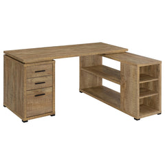 Best Furniture Outlet - Coaster - Yvette 60-inch 3-drawer L-Shape Computer Desk Mango - 800786