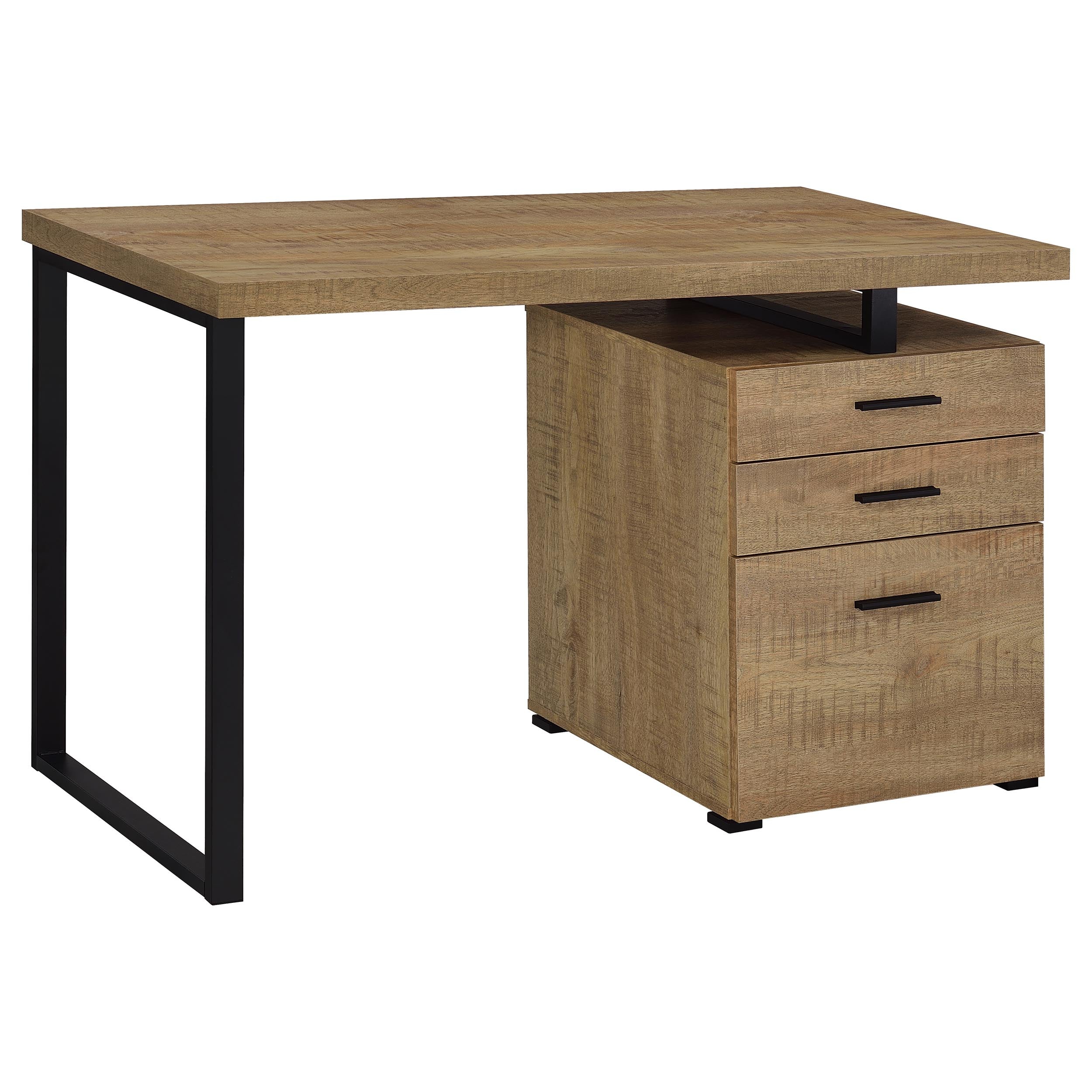 Best Furniture Outlet - Coaster - Brennan 47-inch 3-drawer Office Computer Desk Mango - 800787