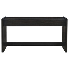 Leandro 2-drawer Home Office Writing Desk Burnished Black