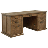 Best Furniture Outlet - Coaster - Altidore 68-inch 7-drawer Executive Home Office Desk Distressed Brown - 800795