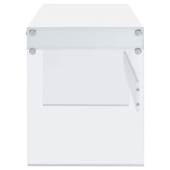 Dobrev 48-inch 2-drawer Writing Desk White High Gloss