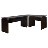 Best Furniture Outlet - Coaster - Skylar 83-inch L-Shaped Office Computer Desk Cappuccino - 800891L