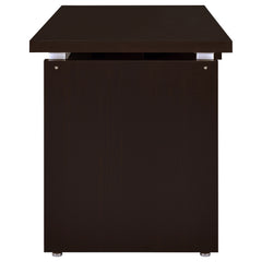 Skylar 55-inch Computer Desk with Keyboard Drawer Cappuccino