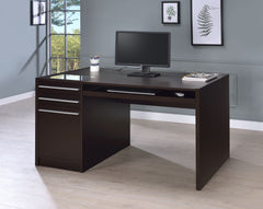 Halston 60-inch 3-drawer Office Computer Desk Cappuccino
