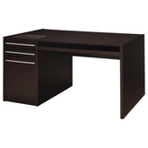 Best Furniture Outlet - Coaster - Halston 60-inch 3-drawer Office Computer Desk Cappuccino - 800982