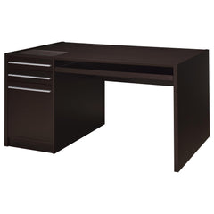 Best Furniture Outlet - Coaster - Halston 60-inch 3-drawer Office Computer Desk Cappuccino - 800982
