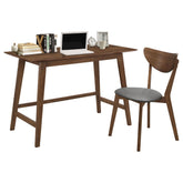 Best Furniture Outlet - Coaster - Karri 2-piece Home Office Computer Desk and Chair Set Walnut - 801095