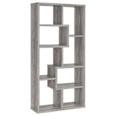 Best Furniture Outlet - Coaster - Theo 71-inch 6-shelf Bookshelf Grey Driftwood - 801137