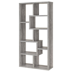 Theo 71-inch 7-shelf Bookshelf Grey Driftwood
