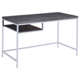 Best Furniture Outlet - Coaster - Kravitz 47-inch 1-shelf Writing Desk Weathered Grey - 801271