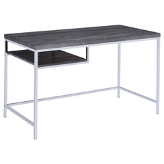 Best Furniture Outlet - Coaster - Kravitz 47-inch 1-shelf Writing Desk Weathered Grey - 801271