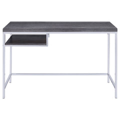 Kravitz 47-inch 1-shelf Writing Desk Weathered Grey