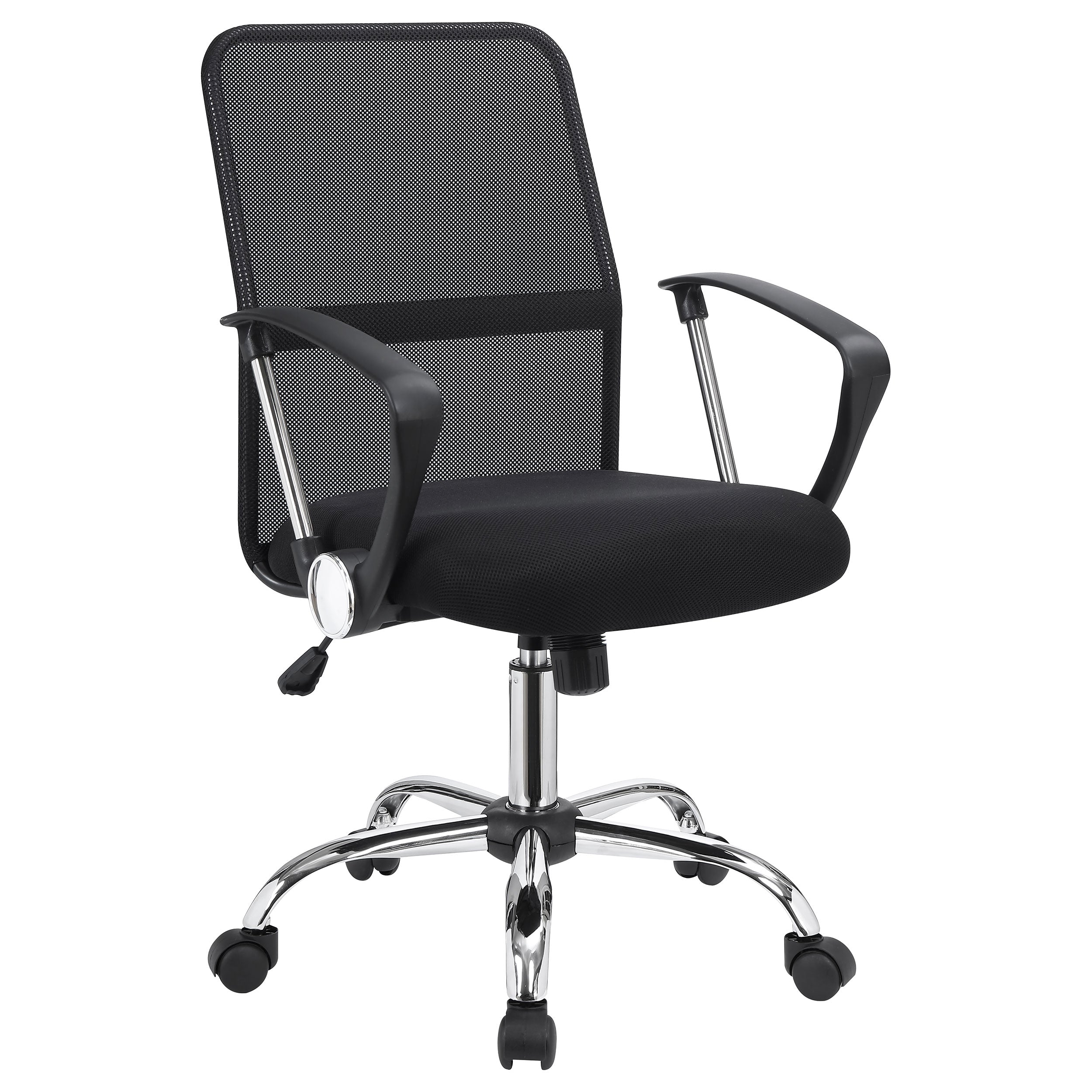 Best Furniture Outlet - Coaster - Gerta Upholstered Adjustable Mesh Office Desk Chair Black - 801319