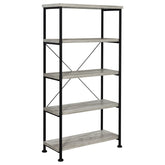 Best Furniture Outlet - Coaster - Analiese 63-inch 4-shelf Bookshelf Grey Driftwood - 801546