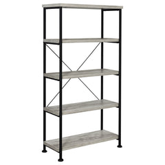 Best Furniture Outlet - Coaster - Analiese 63-inch 4-shelf Bookshelf Grey Driftwood - 801546