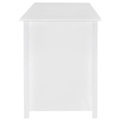 Dylan 60-inch 4-drawer Lift Top Office Desk White High Gloss