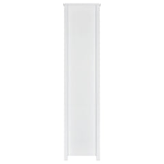 Dylan 68-inch 4-shelf Storage Bookshelf White High Gloss