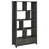 Best Furniture Outlet - Coaster - Dylan 68-inch 4-shelf Storage Bookshelf Weathered Grey - 801577