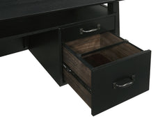 Goodson 64-inch 4-Drawer Double Pedestal Computer Desk Black