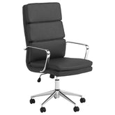 Best Furniture Outlet - Coaster - Ximena Upholstered Adjustable High Back Office Chair Black - 801744