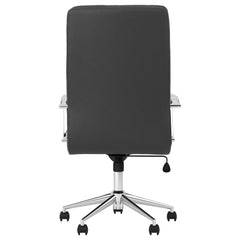 Ximena Upholstered Adjustable High Back Office Chair Black