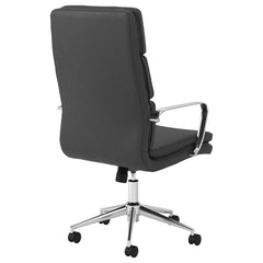 Ximena Upholstered Adjustable High Back Office Chair Black