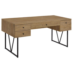 Best Furniture Outlet - Coaster - Analiese 63-inch 4-drawer Writing Desk Mango - 801851
