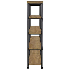 Analiese 63-inch 4-shelf Double Bookshelf Mango