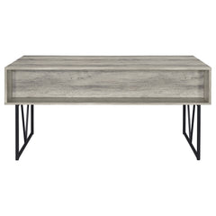 Analiese 63-inch 4-drawer Writing Desk Grey Driftwood