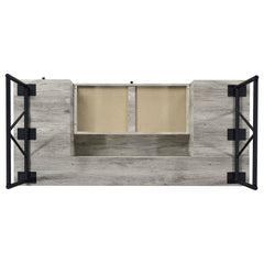 Analiese 63-inch 4-drawer Writing Desk Grey Driftwood